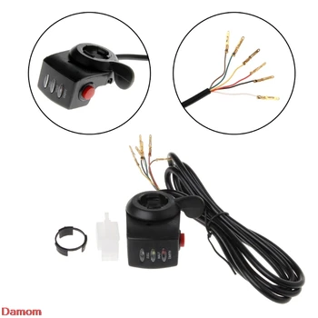 

E-bike 36V E-Bicycle Thumb Throttle Handle Bar Grip Gas Twist Throttle Electric Scooter