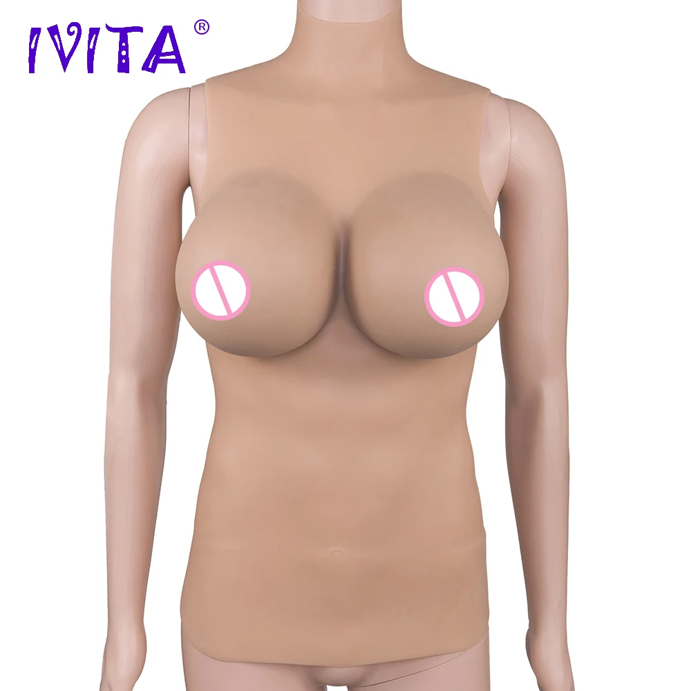 Реалистичная силиконовая форма для груди IVITA 5080 г трансвеститов транссексуала