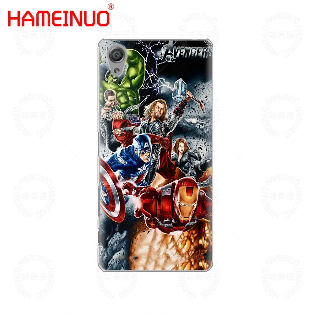 HAMEINUO Marvel чехлы с изображением супергероев чехол для телефона для sony xperia C6 XA1 XA2 XA ULTRA X XP L1 L2 X XZ1 compact XR/XZ PREMIUM