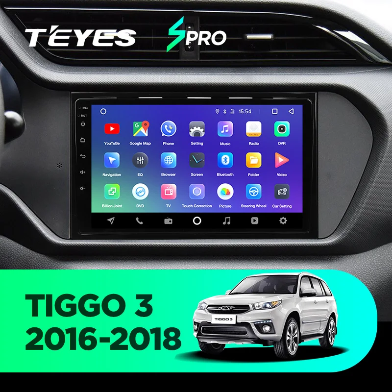 TEYES SPro автомобильный радио мультимедиа Нет 2 din DVD видео плеер навигация gps 4G для Chery Tiggo 3