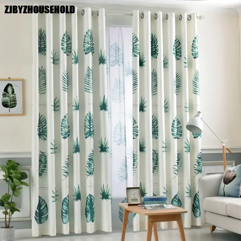 cortinas minimalistas de hoja de