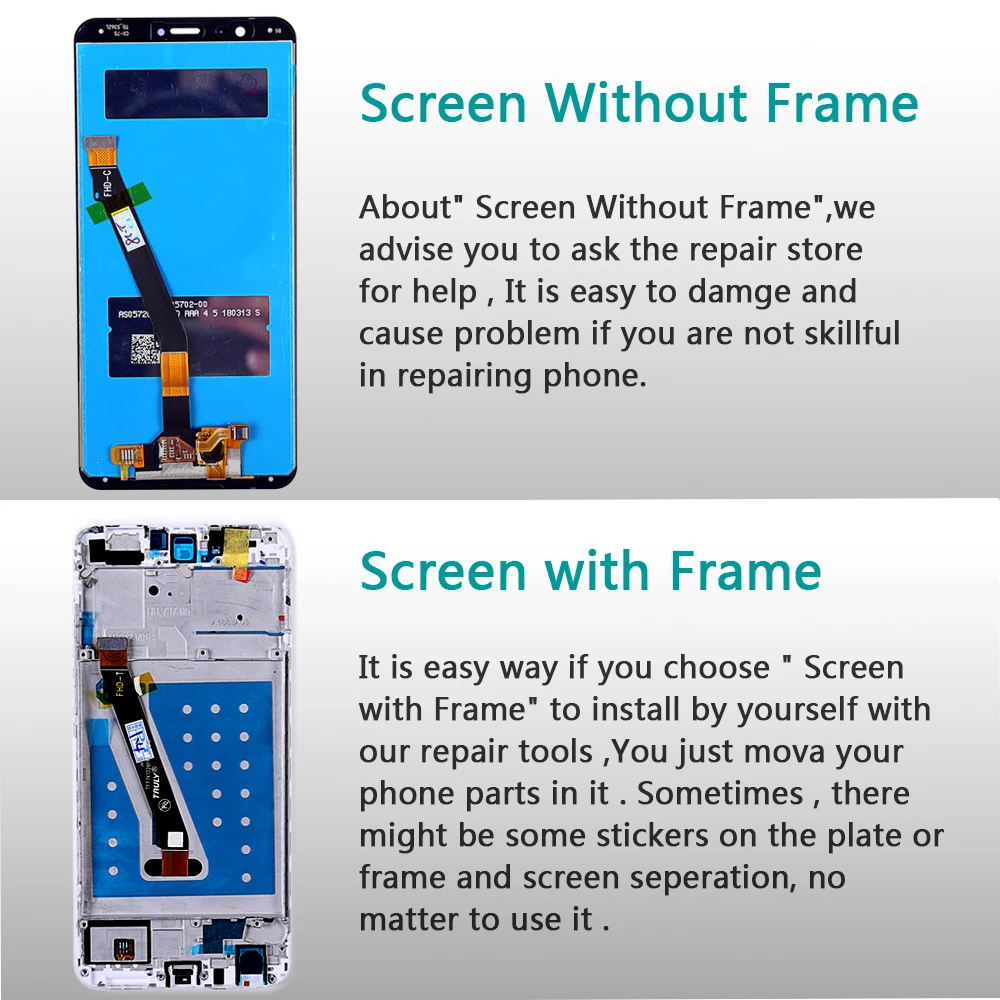 Huawei P Смарт ЖК-дисплей huawei Enjoy 7S сенсорный экран 5,65 дюймов дигитайзер в сборе 2160*1080 рамка с бесплатными инструментами стеклянная пленка