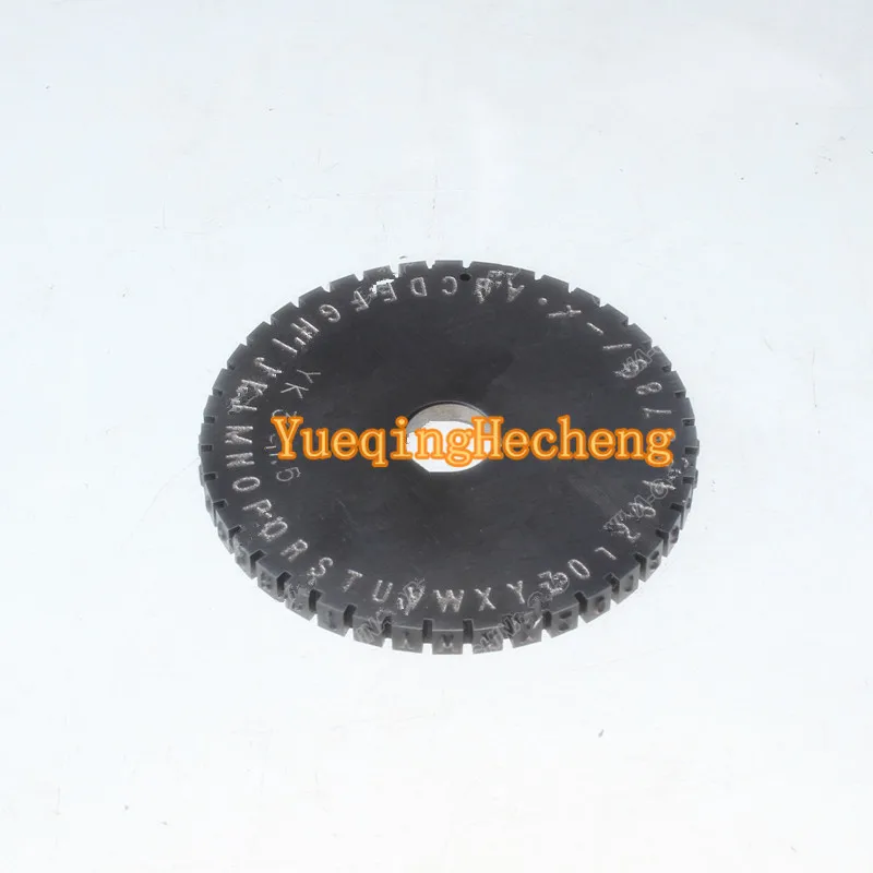 

2mm Letter Wheel For Semi-Automatic Sheet Embosser Metal Stamping Printer