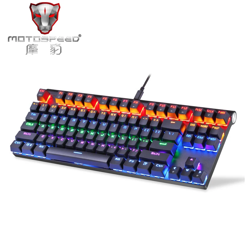 

MOTOSPEED K83 bluetooth 3.0 Wired Dual-mode Mechanical Keyboard with LED Light 87 Keys Mechanical Gaming Keyboard