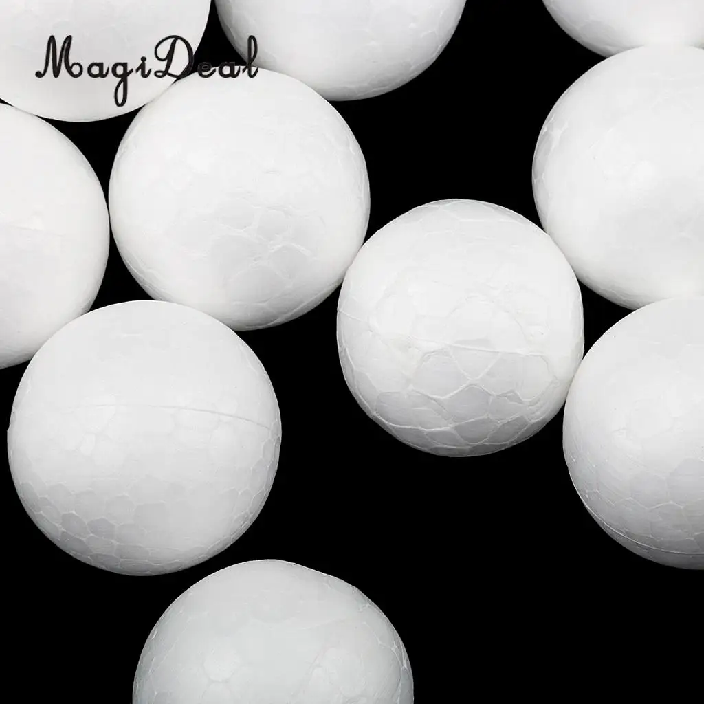 300x Modelling Polystyrene Styrofoam Foam Ball White Craft Balls DIY Kids Gifts Crafts Christmas Party Decoration 20mm 25mm 27mm