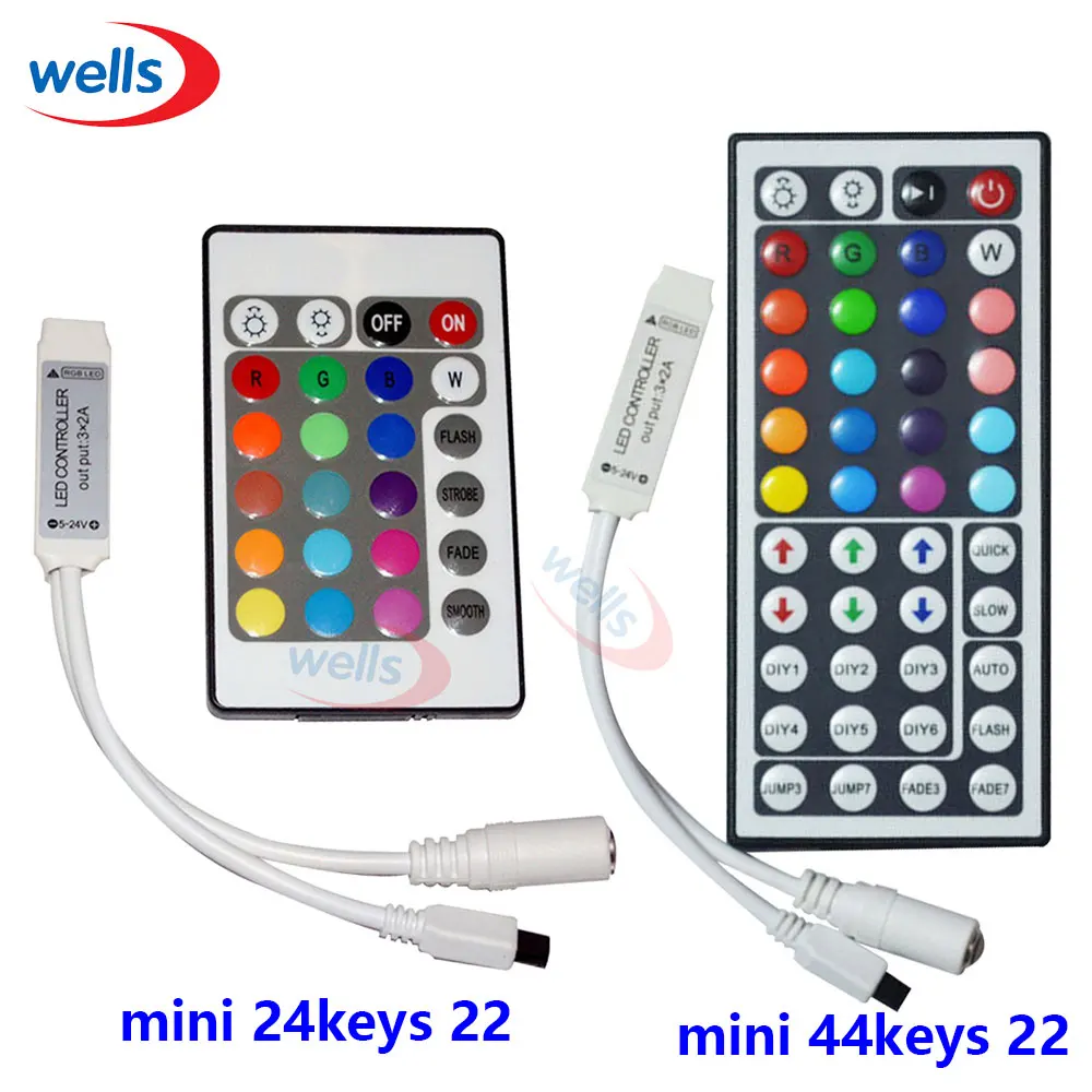 DC12V 24/44 клавиши RGB пульт дистанционного управления ИК Беспроводной Диммер