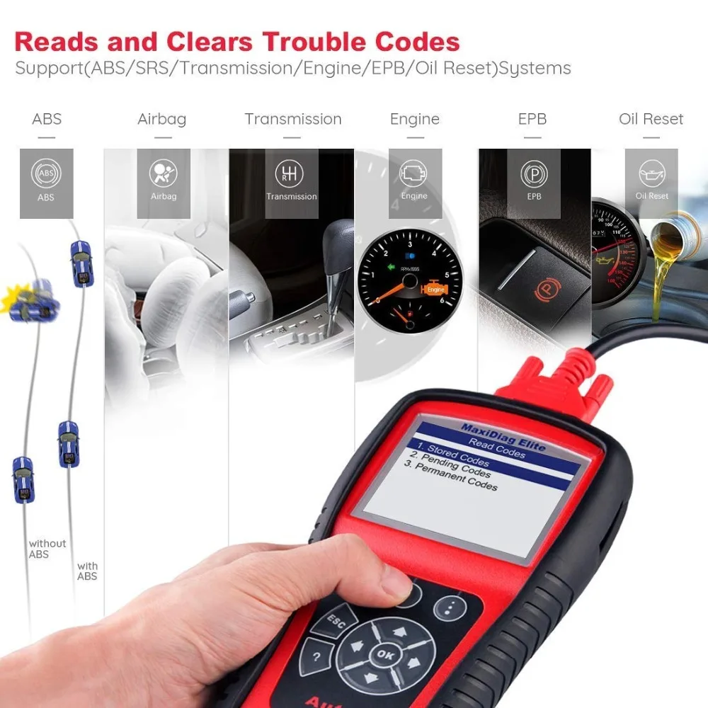 AUTEL MaxiDiag Diaglink OBD2 сканер все системы автомобиля диагностический инструмент OBD 2
