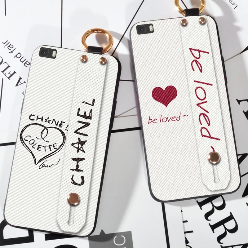 

Wrist Strap Hand Band Case For Huawei P8 / P8 Max Lattice Love Finger Ring Cover Case For Huawei P8 Lite 2017 Stand Coque