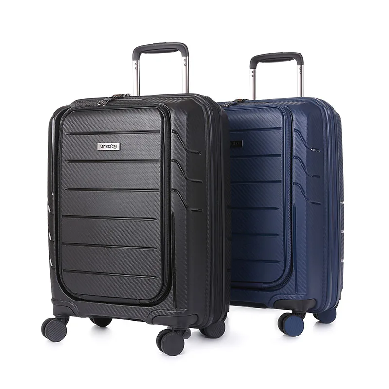 travel high quality luggage business PP material suitcase rolling spinner wheels luggage computer bag