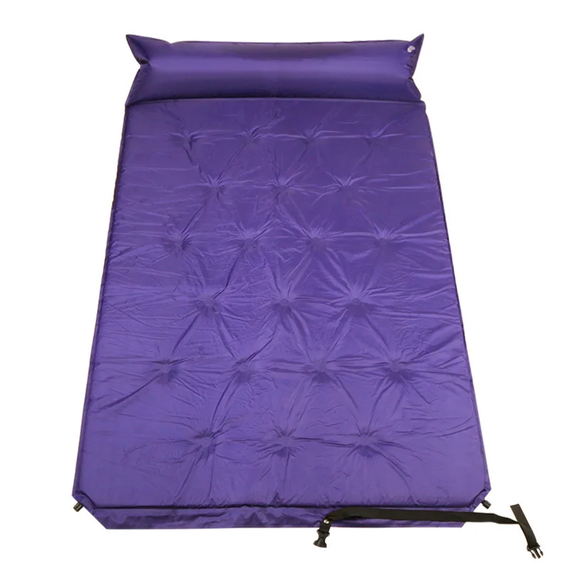 Надувная пара дорожная подушка коврик Автоматический Самонадувающийся плотный коврик переносной Коврик для кемпинга с подушкой AA52042