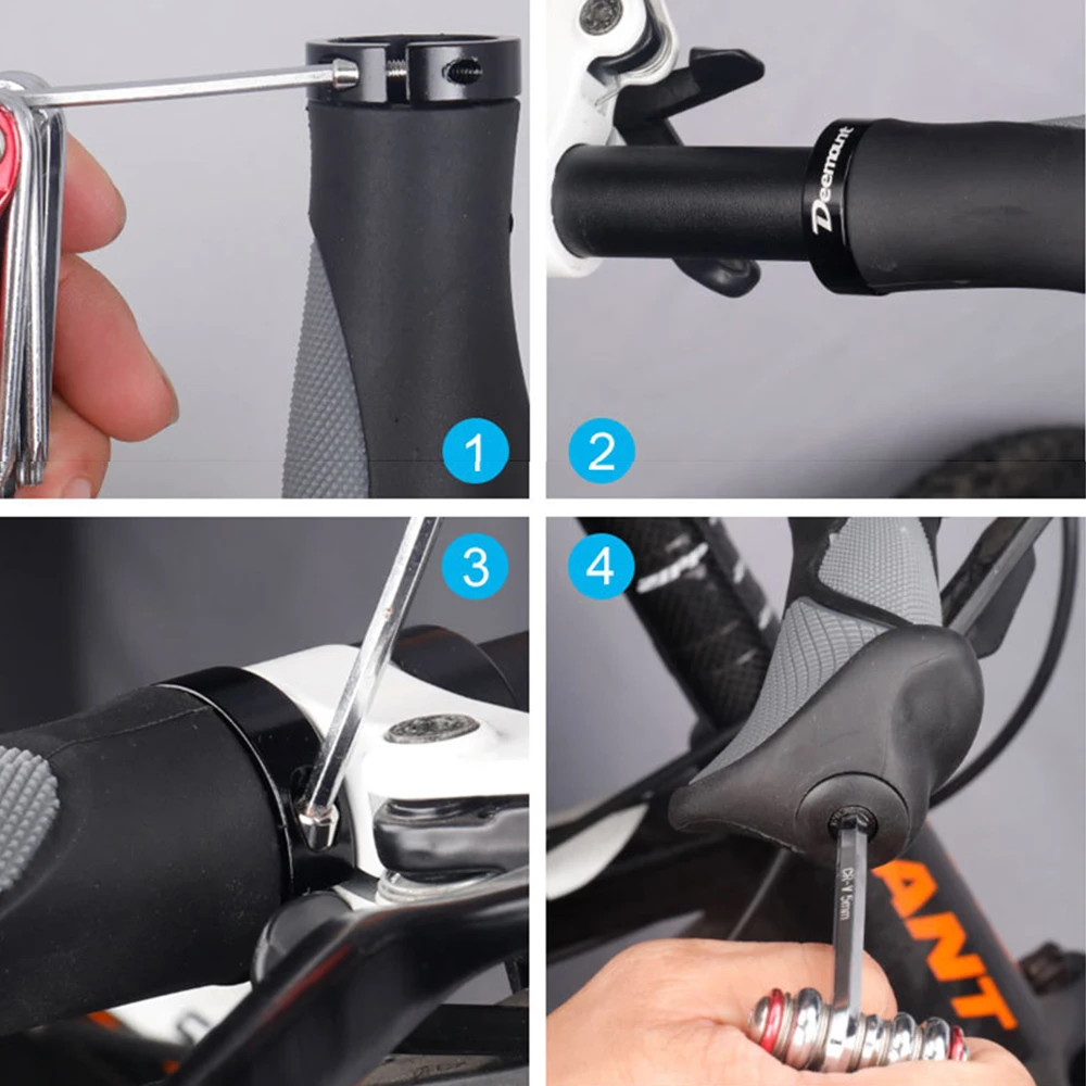 Удобная рукоятка для велосипеда, резиновый рожок для горного велосипеда, противоскользящая ручка, корпус для горного велосипеда, амортизирующая оболочка