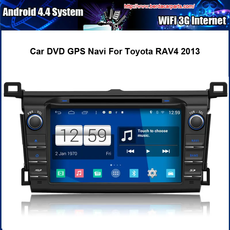 Excellent Android Car DVD player FOR Toyota New RAV4 2013 GPS Navigation Multi-touch Capacitive screen,1024*600 high resolution 0