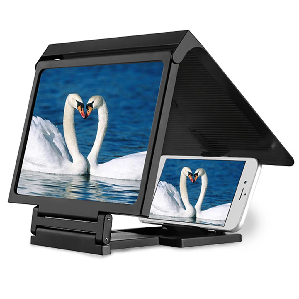 

Fashion Mobile Phone Screen Enlarger Amplifier Magnifier 3D Video Display Folding Expander Eyes Protection Holder