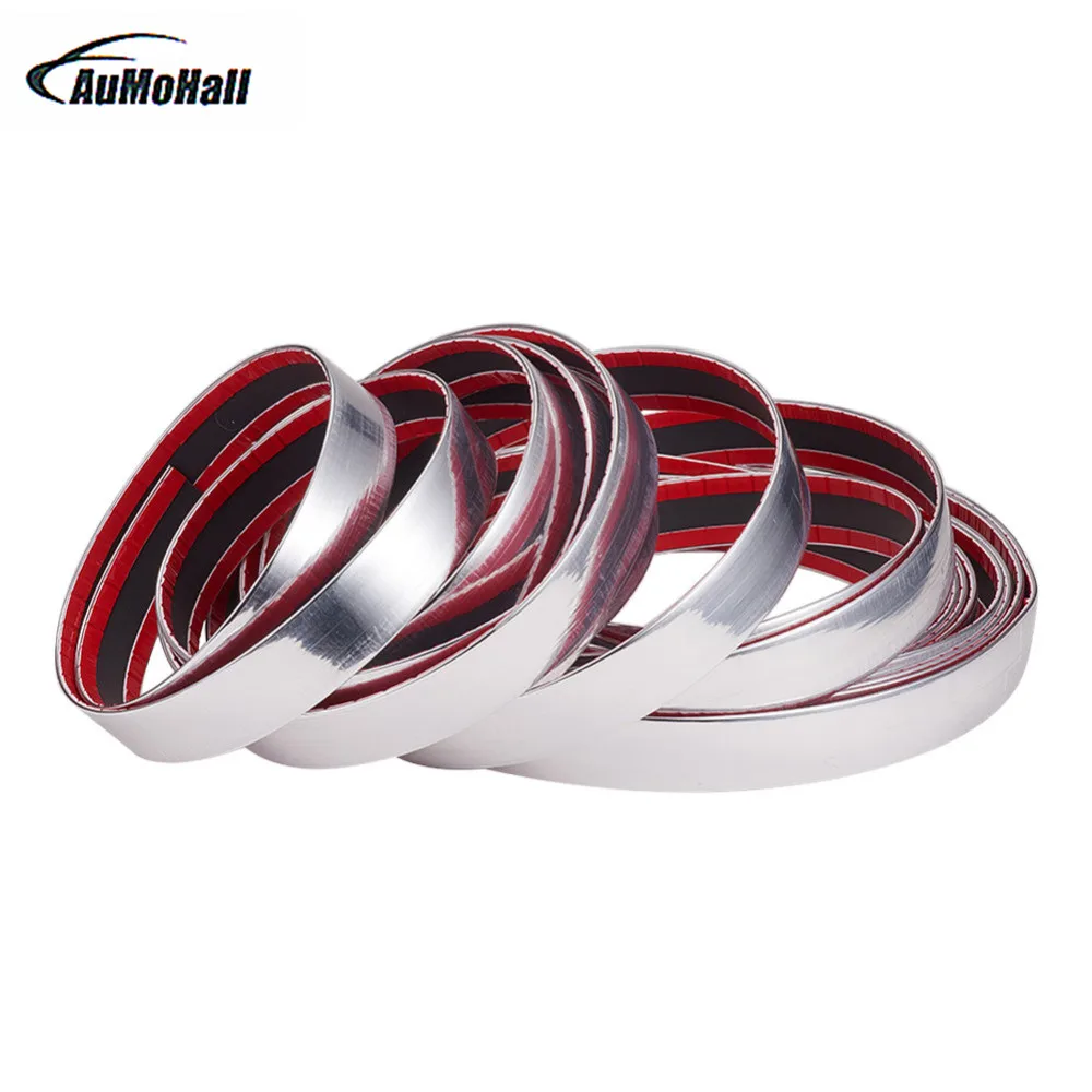 

13m long Car Styling Door Moulding Trim Automotive Car Sticker Chrome Strip width 6MM 8MM 10MM 12MM 15MM 18MM 20MM 25MM 30MM