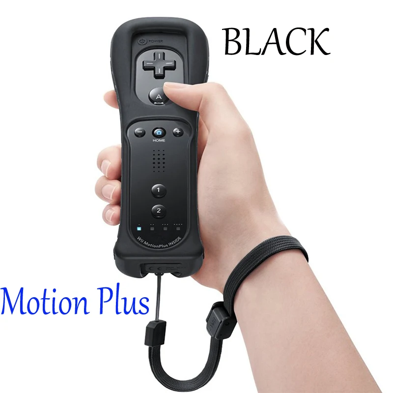 

1pcs free ship Built-in Motion Plus Remote Controller for Wii Gamepad With Silicone Case and Hand Strap for wii command