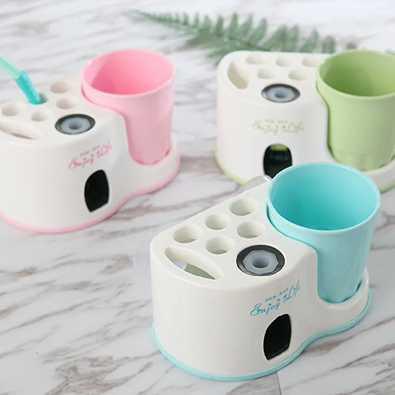 New arrive Creative Wash Cup Bathroom Accessories Automatic Squeezer Toothbrush Holder Wash Gargle Suit Toothpaste Dispenser New arrive Creative Wash Cup Bathroom Accessories Automatic Squeezer Toothbrush Holder Wash Gargle Suit Toothpaste Dispenser