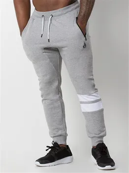 

Mens Running Pants Men Fitness Legging Sports Football Sweat pants Gym Trousers Solid Polyester Training Sportswear