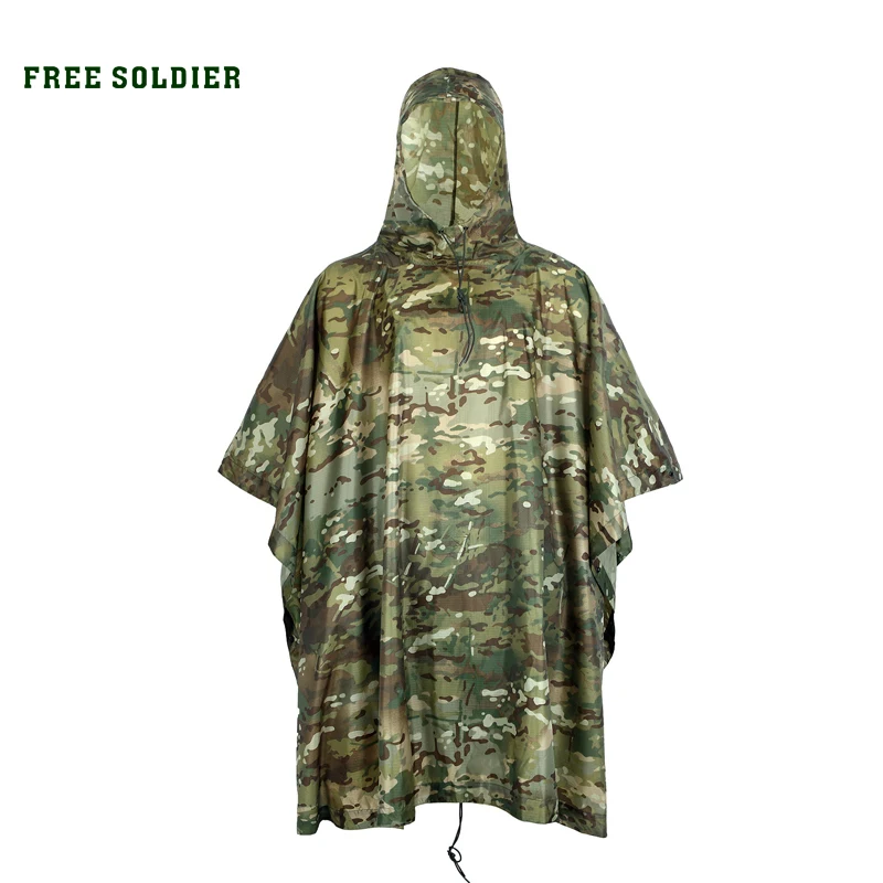 Pro British Army Issue Waterproof Camouflage Camo Poncho Fish Hike Hunt Hide New 