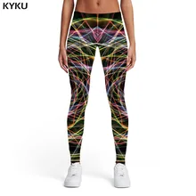 KYKU бренд Psychedelic Леггинсы для женщин головокружение печатных Брюки Galaxy 3d печать абстрактные леггинсы граффити дамы