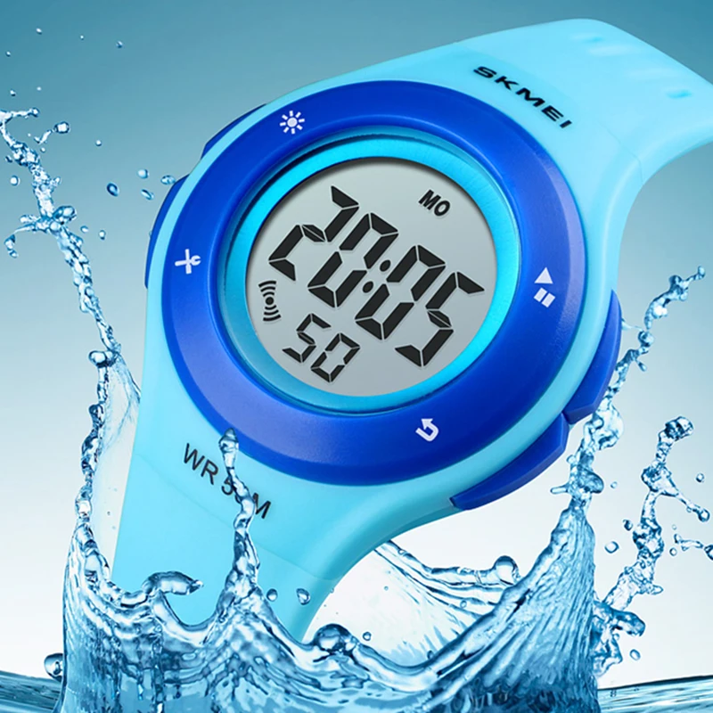 Goede Kids Horloges LED Sport Stijl kinderen Digitale Elektronische Horloge Jongen Meisje Mode Kinderen Cartoon 50 M Waterdicht Horloge SKMEI