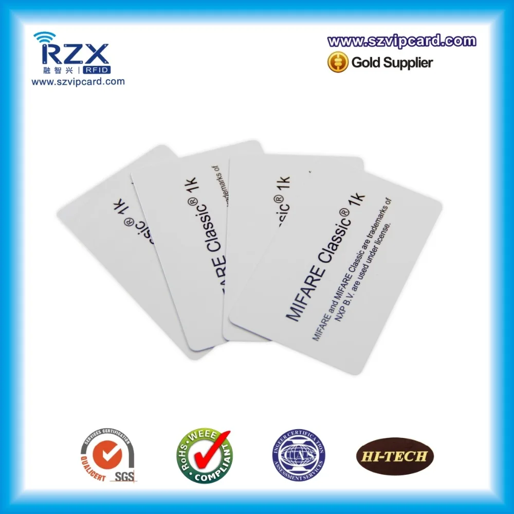 Iso1443a 13.56 мГц Mifare Classic 1 К карты rfid пустые для Zebra/Fargo принтеры 20 штук | Безопасность и