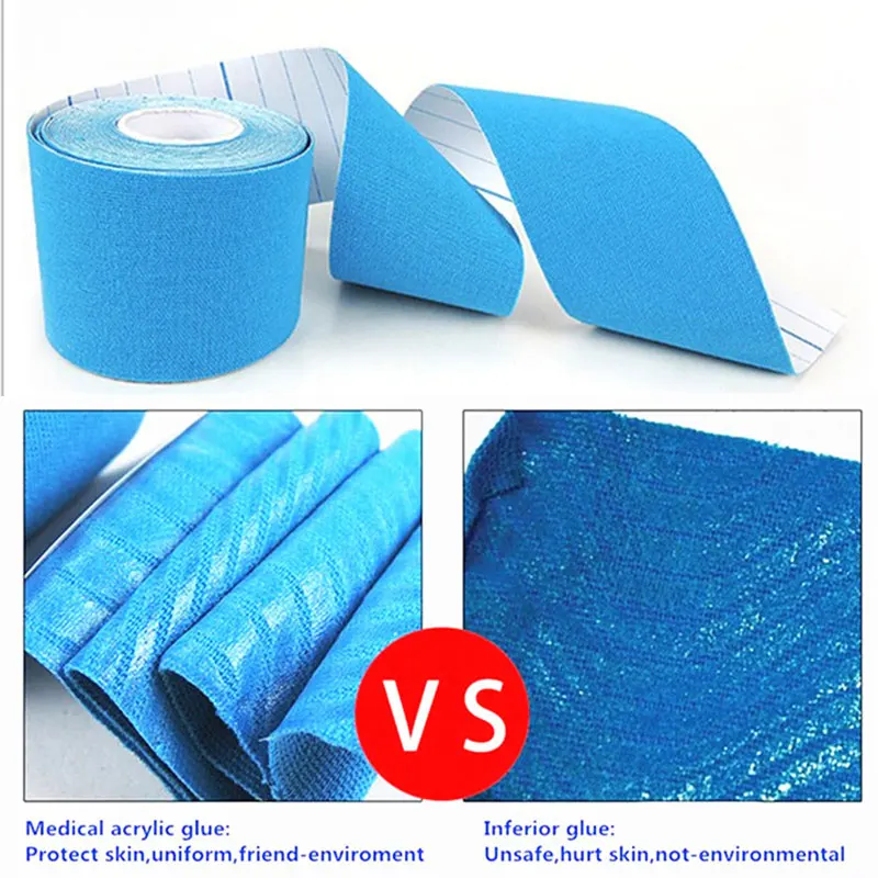 Muscle Recovery Tape Support Sport Equipment Fitness Safety Ease Pain Waterproof Low Irritation Sturdy Breathable Muscle Bandage