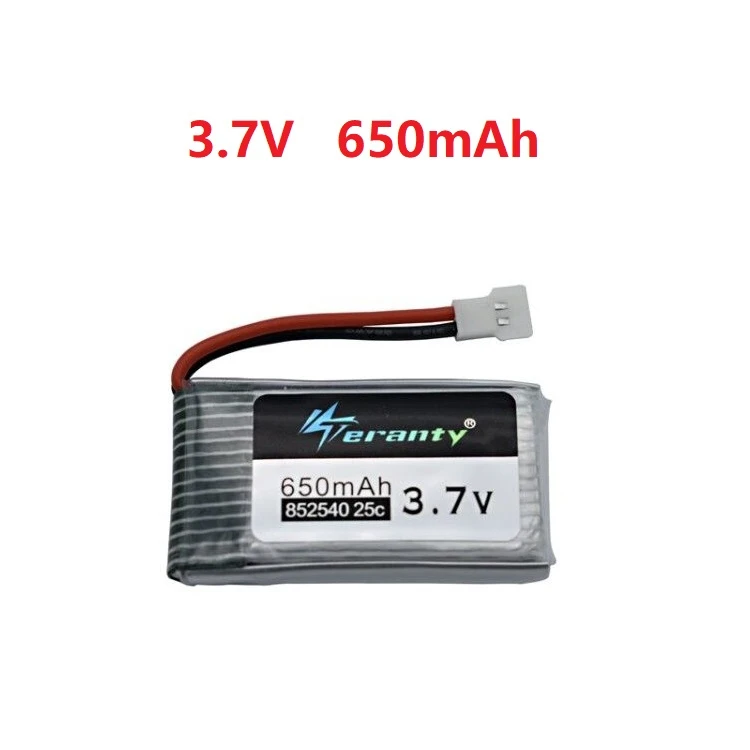 Teranty Мощность 3,7 V 650mAh Li-po Батарея для SYMA X5C X5C-1 X5 H5C X5SW 852540 3,7 V Дрон с перезаряжаемым аккумулятором литий Батарея 1 шт./компл - Цвет: 1pcs