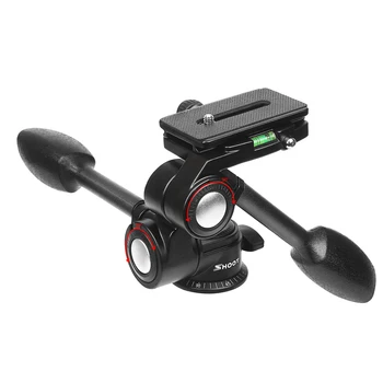 

Aluminum Handheld Panorama Panhead Ball Head 3 Way Panhead Camera Mount Tripod for DSLR Camer Tripod Monopod Load 10KG