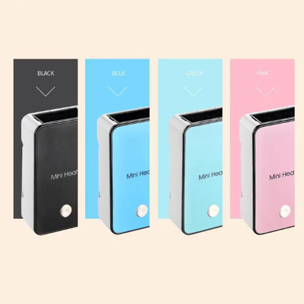 Portable Mini Fan Heaters  Small Energy Saving Heaters On Office Desk Electric Heaters Black Portable Desktop Heaters