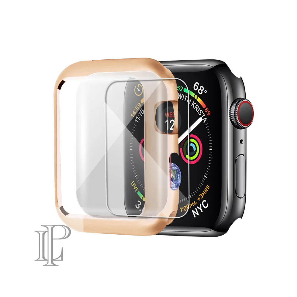 Магнитная Крышка для apple watch case apple watch 4 3 44 мм/42 мм iwatch band 40 мм/38 мм Защитная пленка для экрана