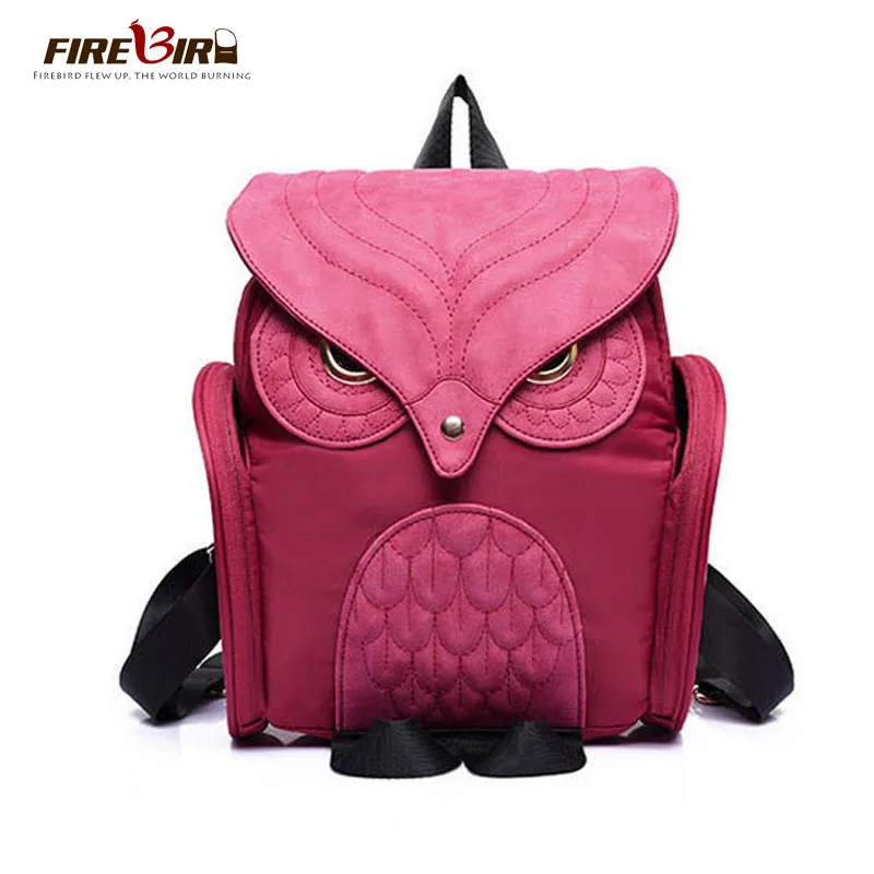 Cute Owl Backpack Women Cartoon School Bags For Teenagers Girls PU Leather Women Backpack 2017 Brands small mini backpac FN195