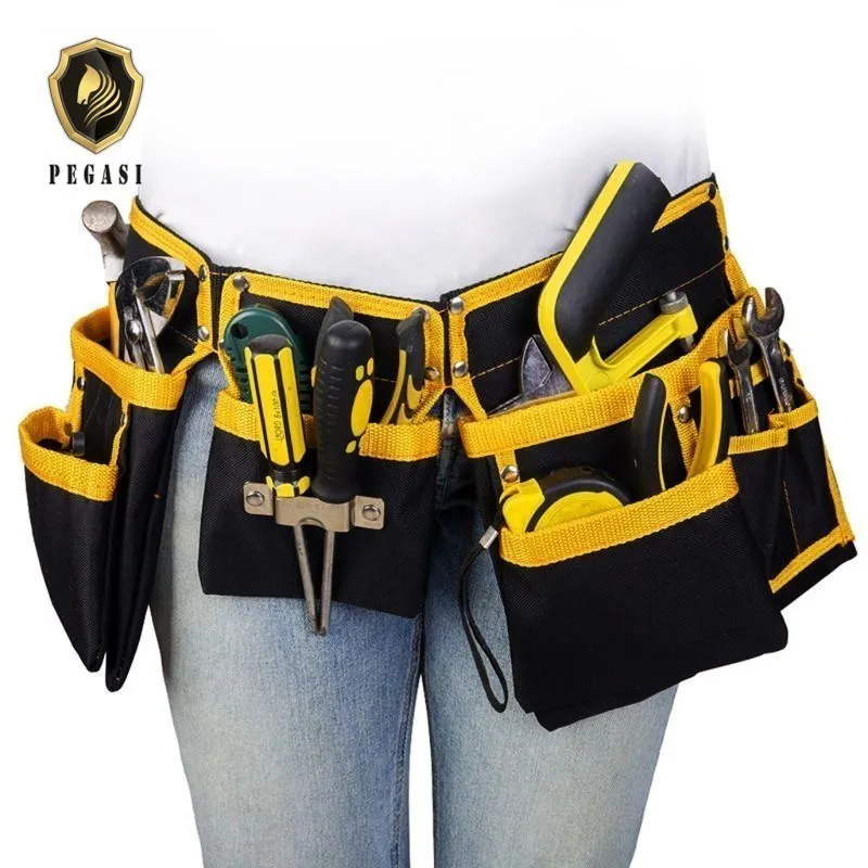 

PEGASI Oxford Cloth Multi-functional Electrician Tools Bag Waist Pouch Belt Storage Holder Organizer