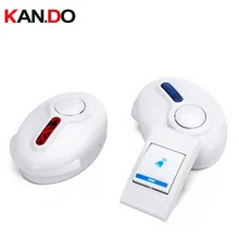 9520FD3 1 излучатель 2 колокол приемника с батареей 23A 12 в приемник питания от АА батареи беспроводной дверной звонок