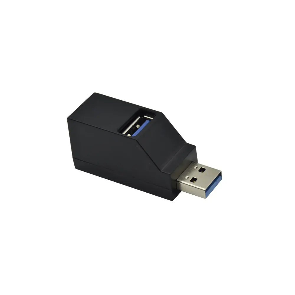 3 Порты и разъёмы usb-хаб мини USB 3,0/2,0 высокого Скорость концентратор разделитель поля для портативных ПК U диск кард-ридер для мобильного телефона концентратор - Цвет: Black 2.0  3Ports
