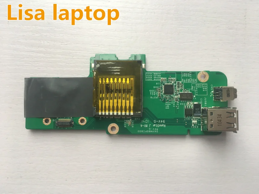 Для Dell OEM Vostro 1014 USB/FireWire 1394/SD кардридер IO монтажная плата-DHD15