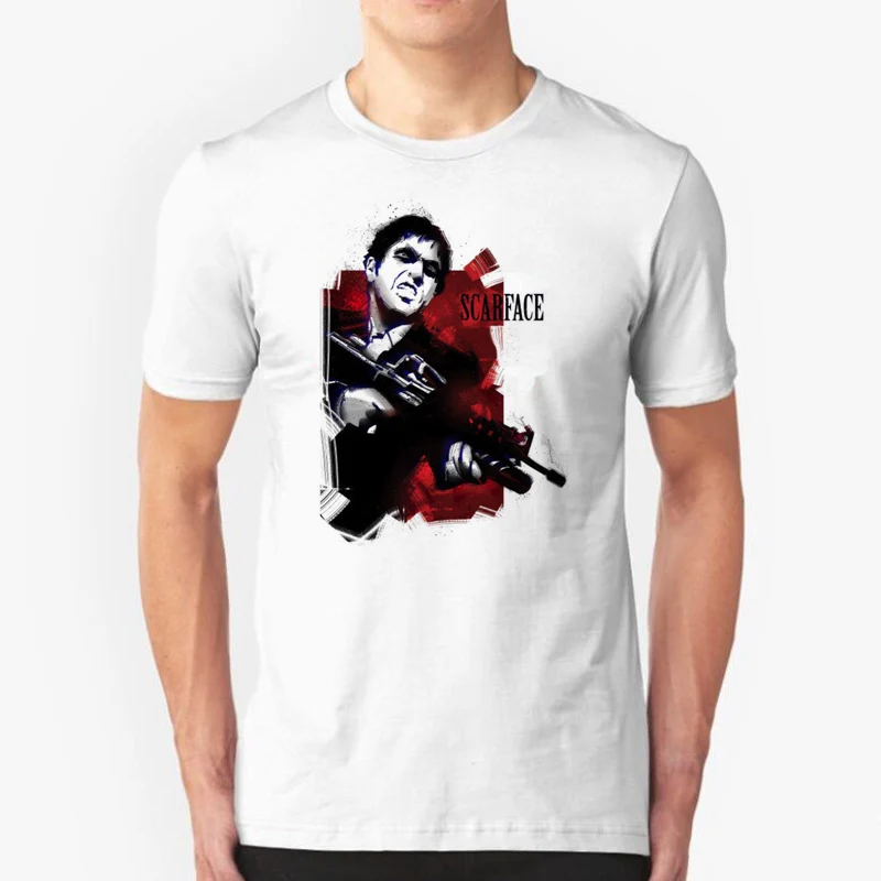Scarface Movie Mens T Shirt Men T Shirt Modal Short Sleeve Brand Tee