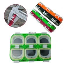 Водонепроницаемая рыболовная коробка для рыболовных крючков чехол для хранения с магнитом 6 отсеков M14Aug нет