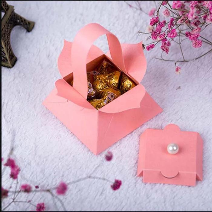 100 шт./50 шт. маленький цветок корзина коробка конфет Baby Shower подарок на день