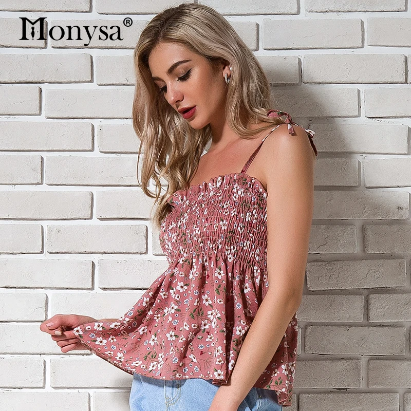 spaghetti strap peplum top