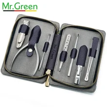 MR. GREEN педикюрные кусачки для ногтей, подарочный набор, семейное покрытие для ногтей из нержавеющей стали, профессиональные ножницы для ногтей, пилка для ногтей с кобурой