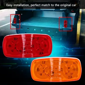 

Oversea 20Pcs Marker LED Light Roof Rear Side Lights Lamp for Trailer Truck SUV Amber/Red