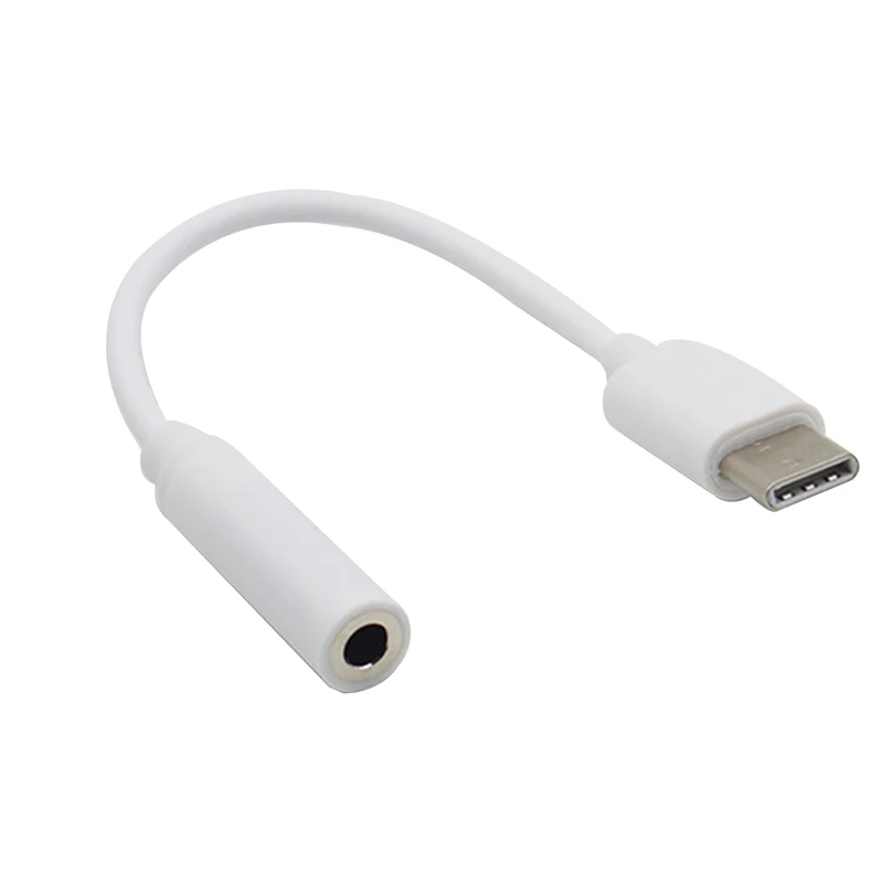 

Type-C to 3.5mm Earphone cable Adapter usb 3.1 Type C USB-C male to 3.5 AUX audio female Jack for Xiaomi 6 for Letv 2 pro 2 max2