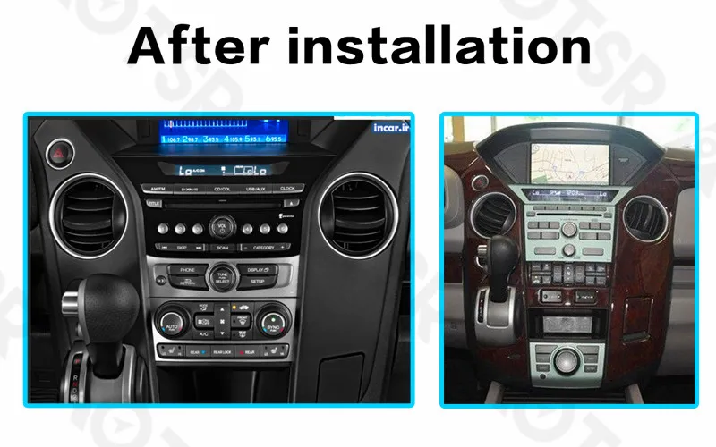 Excellent Aotsr Android 8.1 Quad core GPS navigation Car DVD Player For Honda Pilot 2009-2012 multimedia 2 din radio recorder stereo wifi 1
