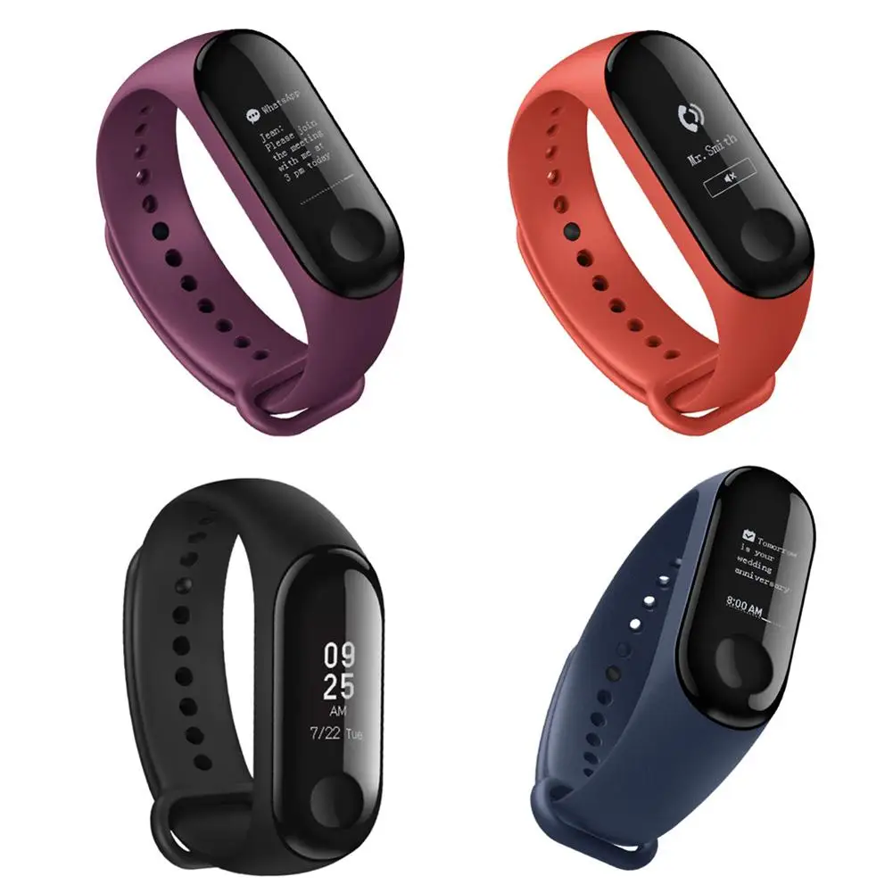 

HOT Original Mi Banda 3 Inteligente banda 3 Pulseira Heart Rate Esportes Fitness Pulseira Tela OLED Monitor de Esportes