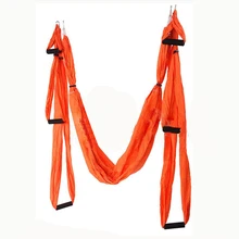 Воздушный Гамак для йоги, свинг, новейший многофункциональный антигравитационный гамак для йоги, ремни для йоги, тренировки йоги, качели для спортивных, оранжевый