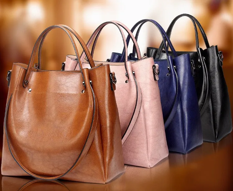 Женская сумка-мешок, сумка-мессенджер, мягкая сумка через плечо для покупок, Повседневная Вместительная женская сумка-тоут на плечо, сумка из искусственной кожи KL581