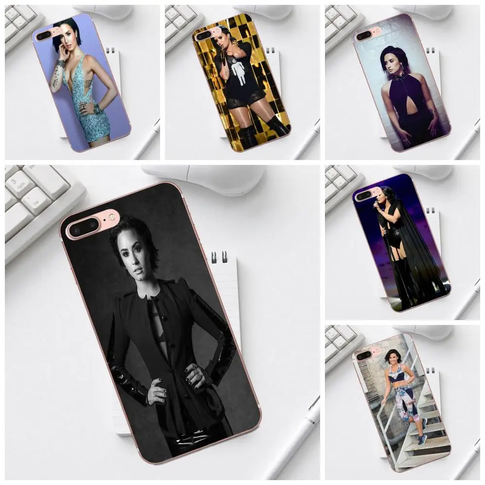 Qdowpz для iPhone 4 4S 5 5C SE 6 6S 7 8 Plus X XS Max XR Galaxy A3 A5 J1 J3 J5 J7 2017 мягкий новое поступление Demi Lovato