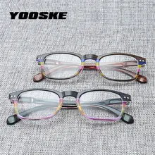 YOOSKE, мужские, женские, дальнозоркие очки, PC оправа, Анти-усталость, очки для чтения, ультралегкие, портативные, весенние, для ног, очки