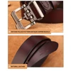 BISON DENIM cinturón de cuero genuino para hombres regalo diseñador jeans cinturones hombres de alta calidad piel de vaca personalidad hebilla Vintage N71223 ► Foto 3/6