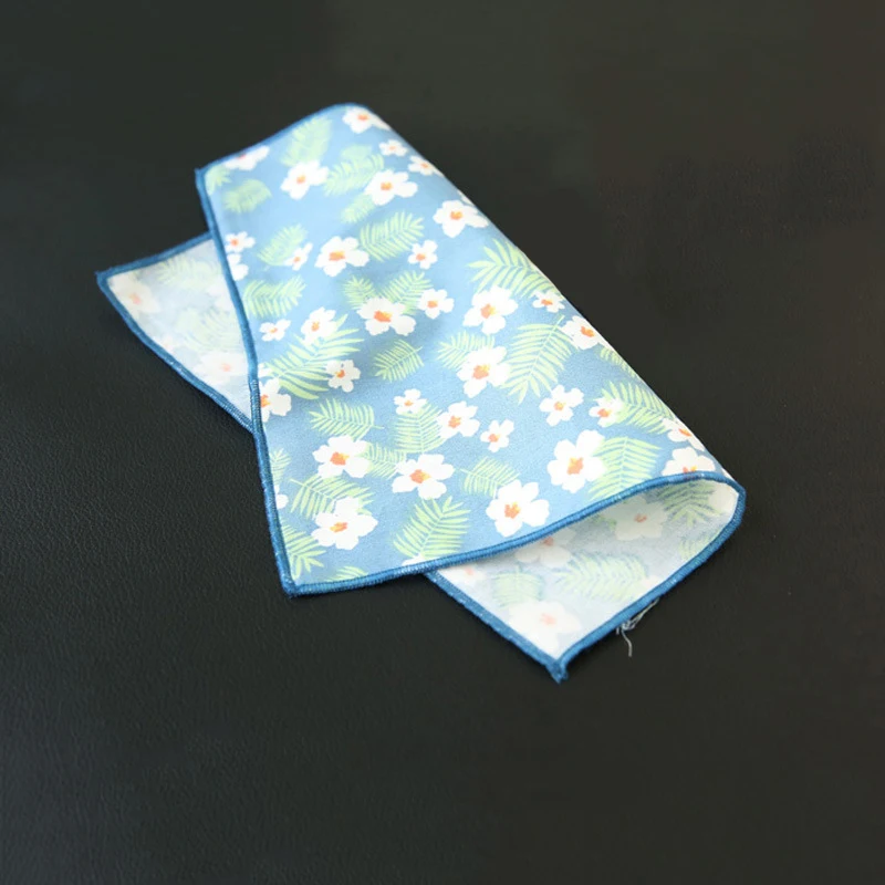 Mantieqingway хлопковый носовой платок для мужских костюмов цветочный принт Свадебный квадратный Карманный смокинг повседневные Hankies для леди